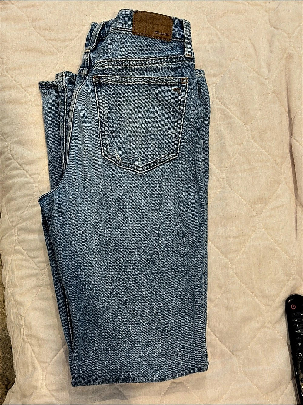 Madewell The Perfect Vintage Jean Straight Leg Blue Waist 28